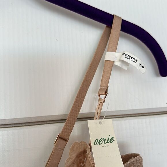 Aerie Real Power Poppy Lace Unlined Bra - Picture 7 of 12